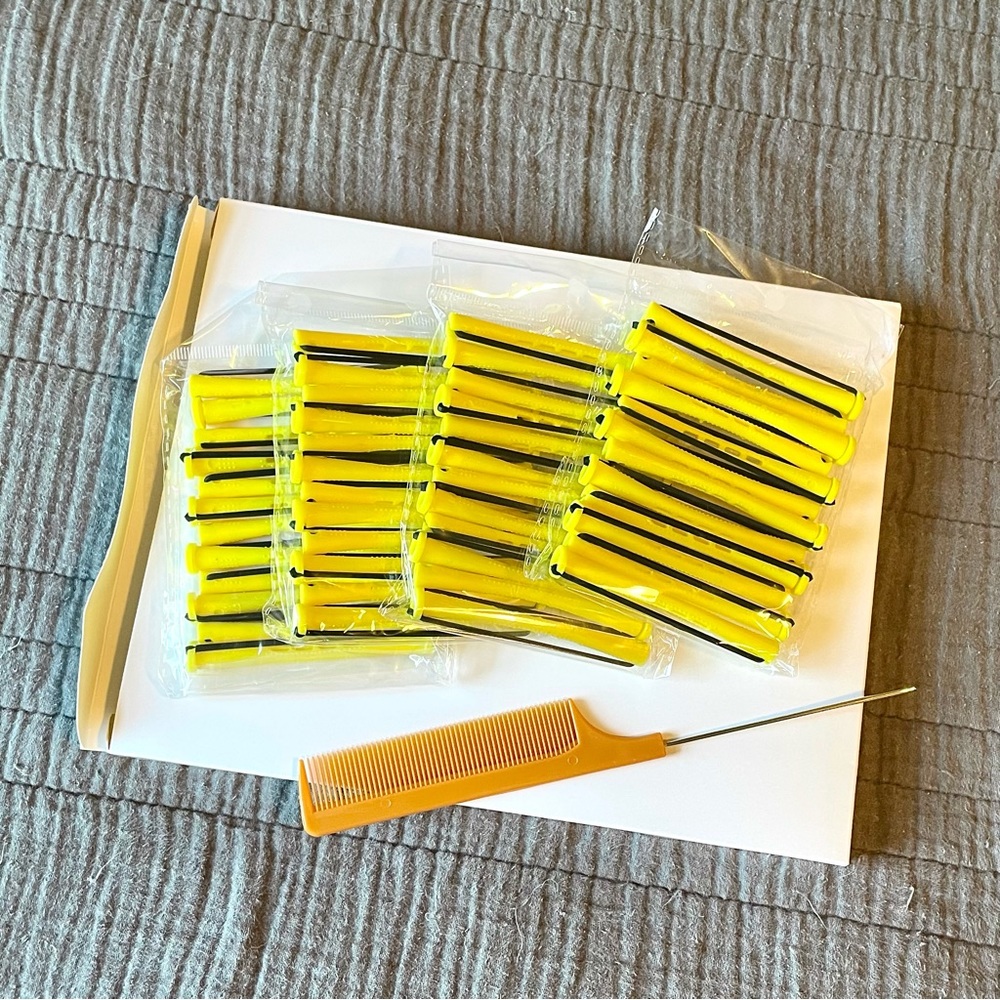 48-Piece Perm Rods / Curlers / Cold Wave
Rods & Steel Pintail/Rat Tail Comb